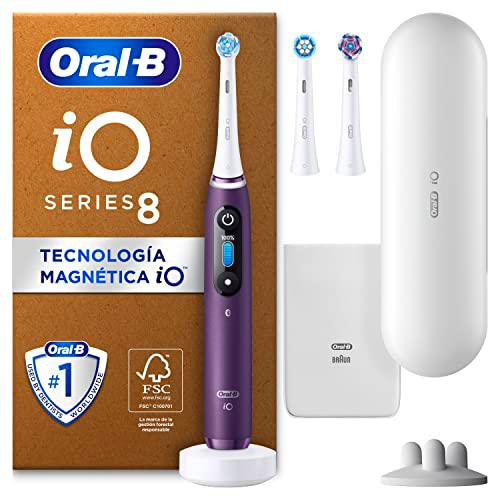 Oral-B iO 8 Cepillo De Dientes Eléctrico Violeta, 3 Cabezales