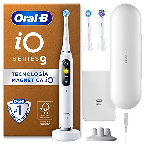 Oral-B iO 9 Cepillo De Dientes Eléctrico Blanco, 3 Cabezales