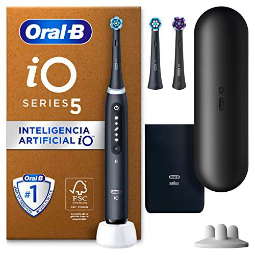 Oral-B iO 5 Cepillo De Dientes Eléctrico Negro, 3 Cabezales