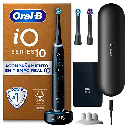 Oral-B iO 10 Cepillo De Dientes Eléctrico Negro, 3 Cabezales