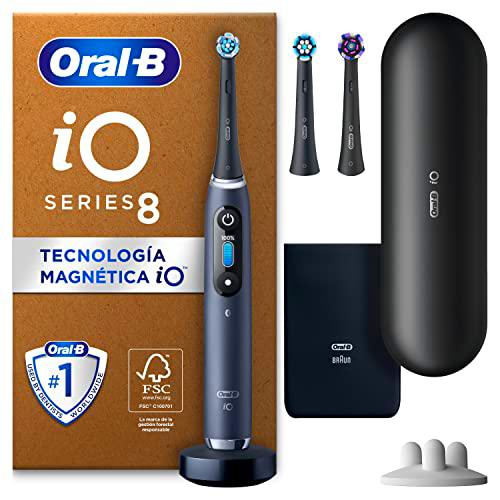 Oral-B iO 8 Cepillo De Dientes Eléctrico Negro, 3 Cabezales