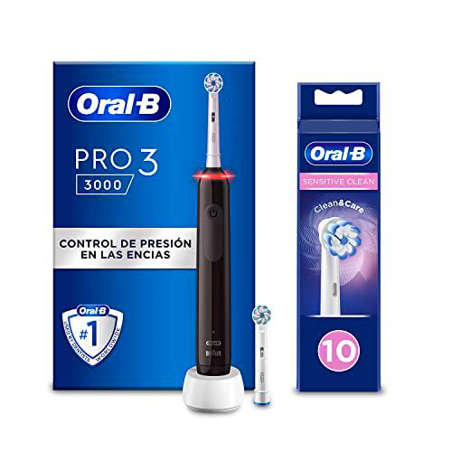 Oral-B PRO 3 Cepillo de Dientes Eléctrico Negro con Mango Recargable