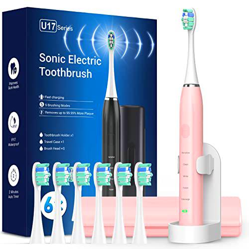 Cepillo de dientes eléctrico Sonic para adultos y niños