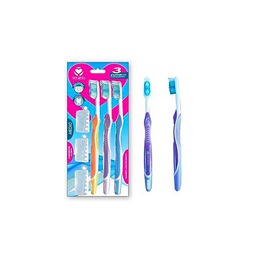 SET 3 BROSSES A DENTS TRIPLE FORCE MEDIUM