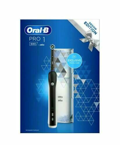 ORAL B PRO 680 [Cepillo de dientes + estuche] Negro 1CT (paquete de 1)