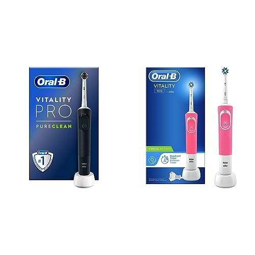 Oral-B Vitality Pro Cepillo Eléctrico Negro, Con 1 Cabezal