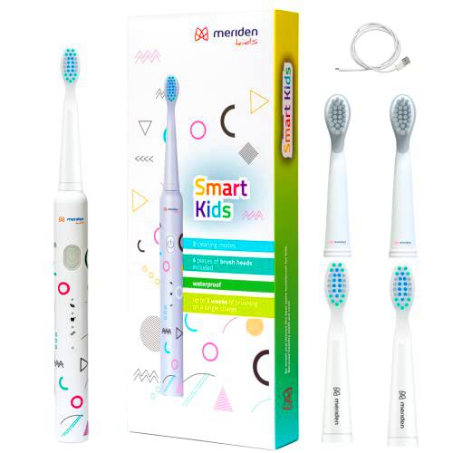 MERIDEN Smart Kids MK200G - Cepillo de dientes sónico para niños a partir de 5 años