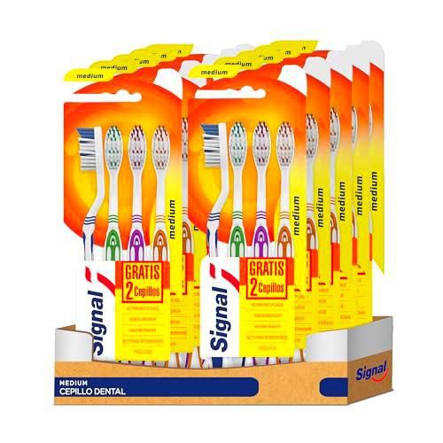 Signal Cepillo de Dientes Medio Protección Integral 4 unidades, Pack de 10