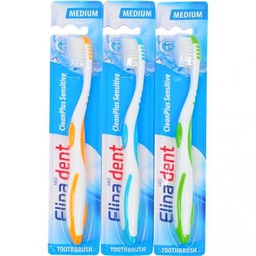 Toothbrush Elina 1er CleanPlus Sensitive Medium