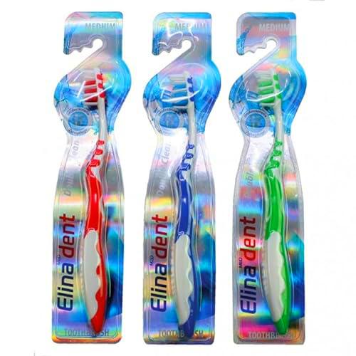 Toothbrush Elina Multikopf 1er w. Tongue Cleaner,