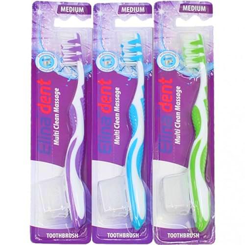 Toothbrush Elina 1er Multi Clean Massage 18,5cm