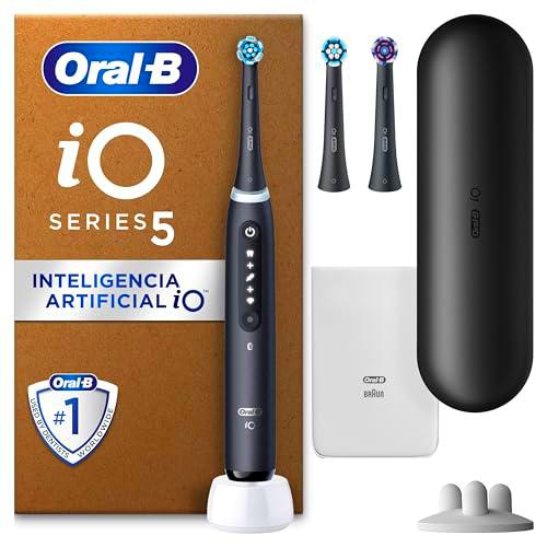 Oral-B iO 5 Cepillo De Dientes Eléctrico Negro, 3 Cabezales