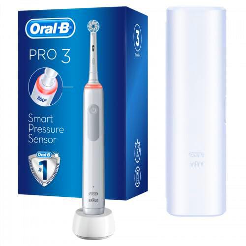 Electric toothbrush Pro3 3500 White Sensitiv e Clean with travel case