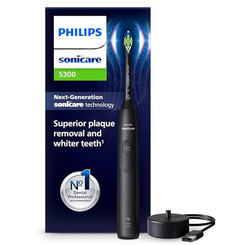 Philips Sonicare 5300 cepillo dental eléctrico, cepillo dental sónico con 2 niveles de intensidad