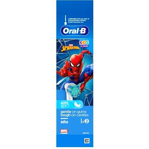 ORAL B PRO KIDS 3+ SPIDERMAN RICAMBIO 2 PEZZI per SPAZZOLINO ELETTRICO