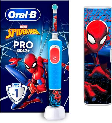 Oral-B Cepillo de dientes eléctrico Pro Kids, 1 mango con Marvel Spider-Man